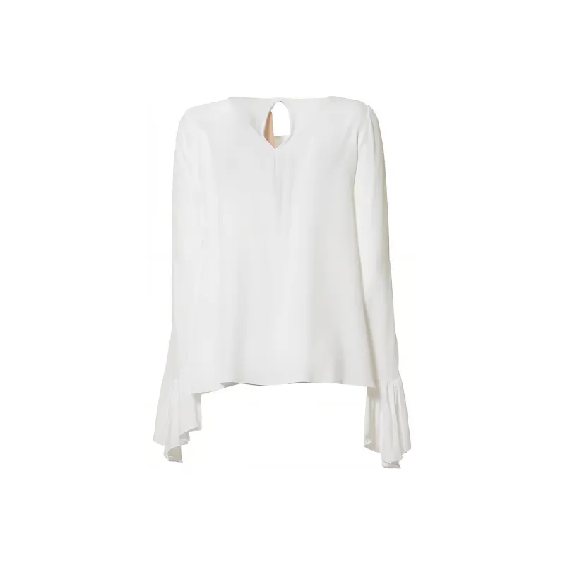 N°21 Flared Cuff Crewneck Blouse-1