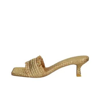 CULT GAIA Slide Slippers 6cm Women's Gold