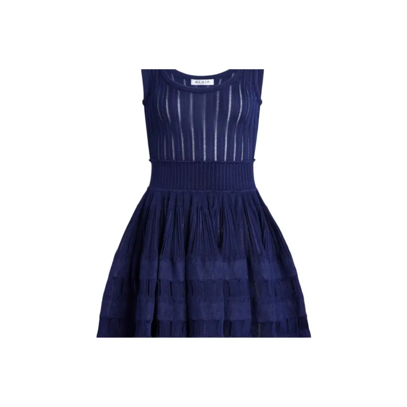 Alaia Shiny Crinoline Mini Dress-2