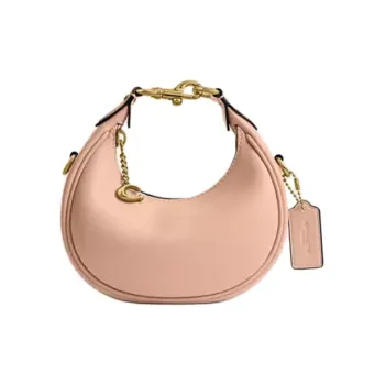 COACH JONIE Tanned Leather Crescent Bag Hobo Bag Handbag Mini Women's Light Pink