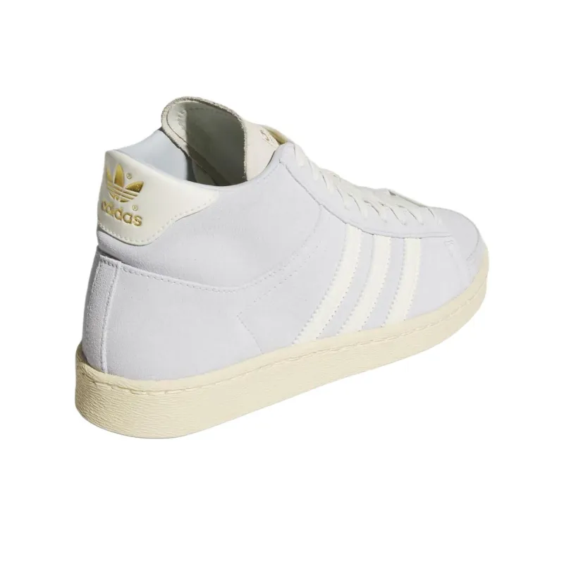 Adidas Originals Anti Slip Wear Resistant High Top Skateboard Shoes Women's Light White violet-3