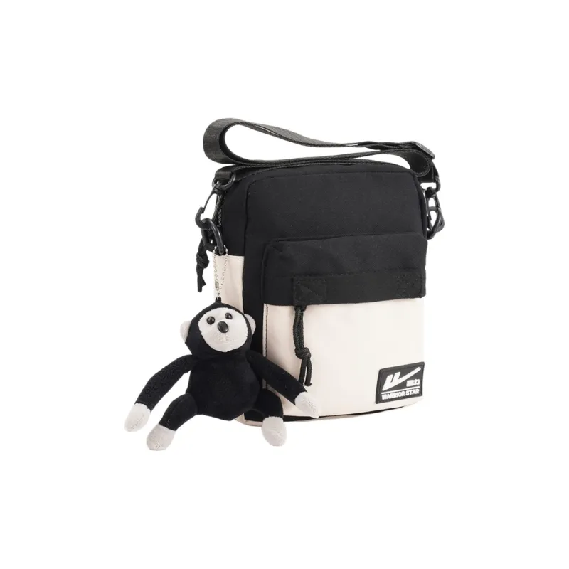 Warrior Nylon Crossbody Bag Unisex Black/Blue-1