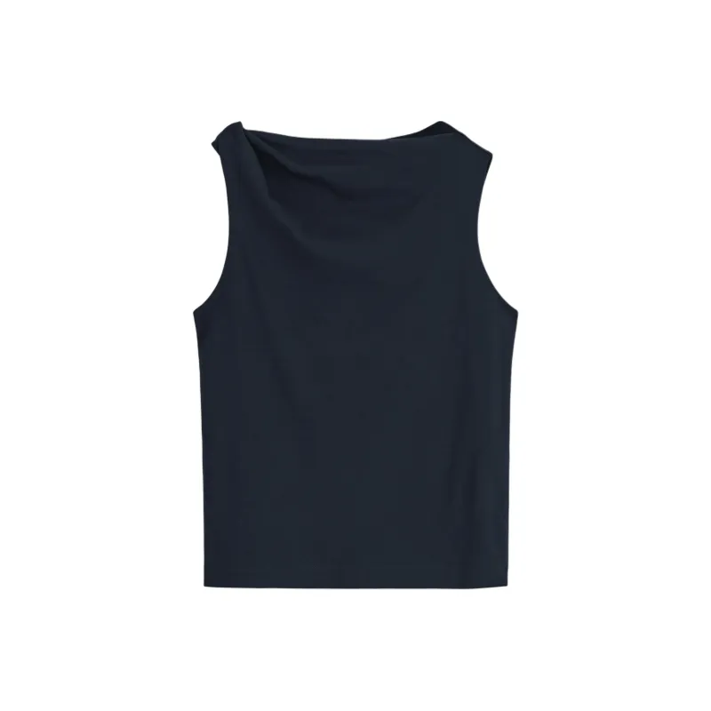 COS T Shirts Women's Navy Blue-0
