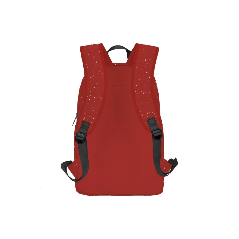 TURN UP Polyester Backpack Regular Unisex Red-2