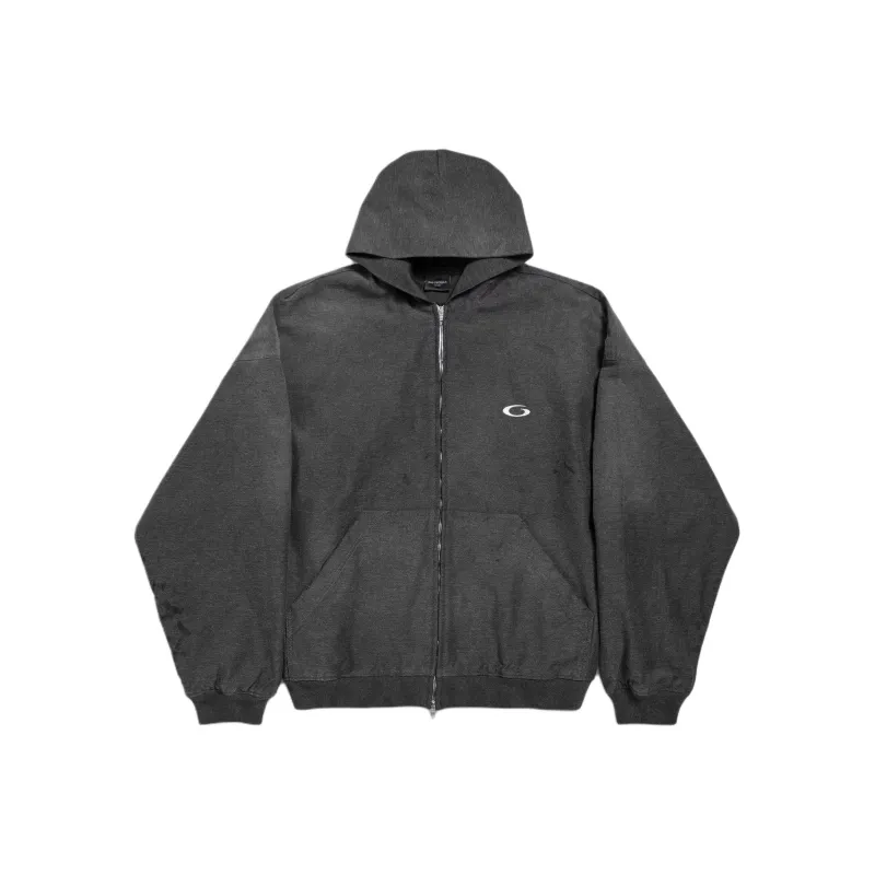 Balenciaga FW25 Sweatshirt Loose Fit Men's Coal Gray-0
