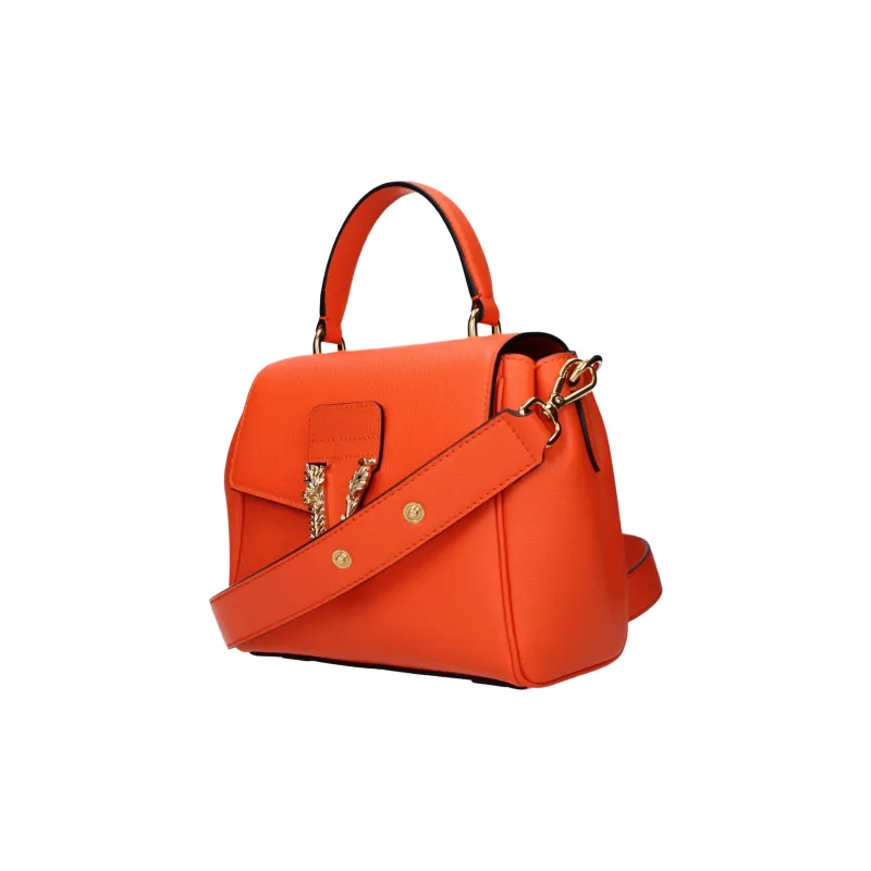 VERSACE Leather Shoulder Bag, Crossbody Bag, Handbag Women's Orange-1