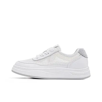 DAPHNE Anti Slip Wear Resistant Low Top Skateboard Shoes Women's White