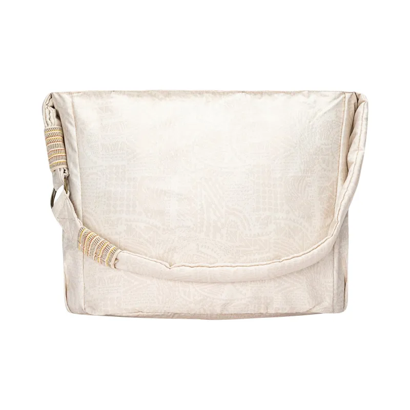 Anta Irving Series Polyester Jacquard Fabric Crossbody Bag Regular Unisex Corn White-5