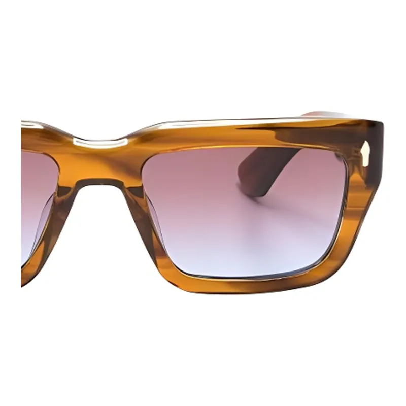 District Vision Acetate Irregular Shape Sunglasses Men's Brown-1