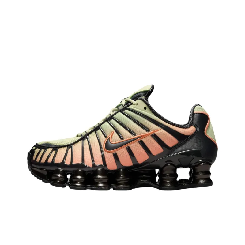 Nike Shox TL Series Anti Slip Wear Resistant Low Top Running Shoes Unisex Green Black-0