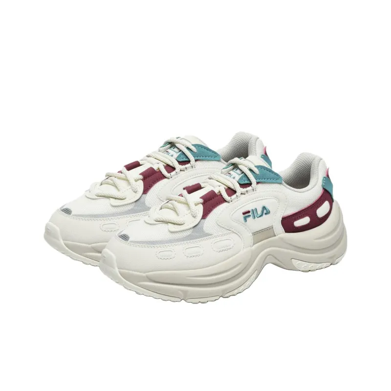 FILA Arch Anti Slip Wear Resistant Low Top Casual Shoes Women's White-1