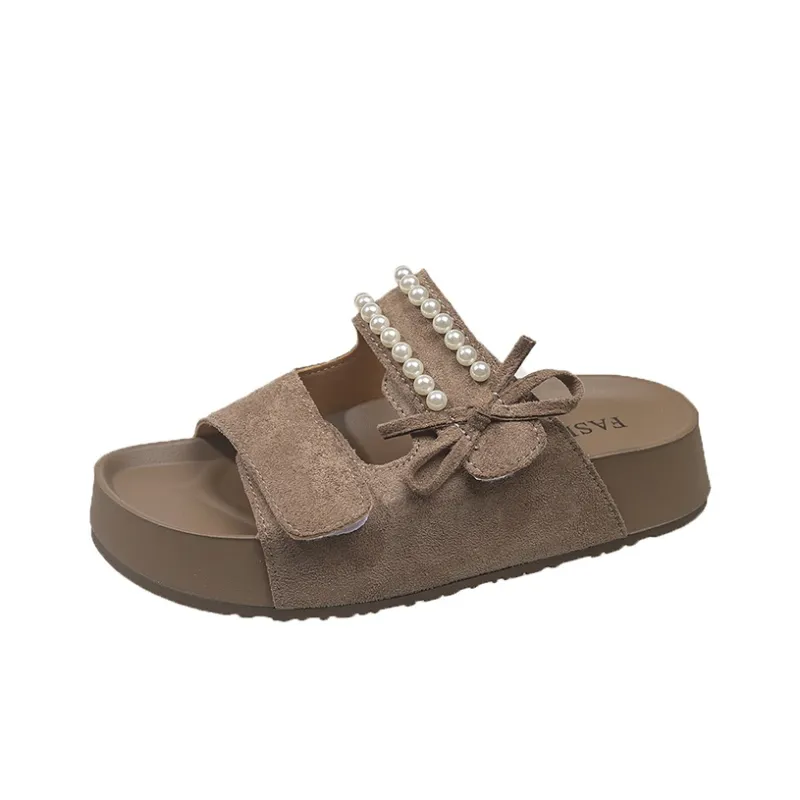 WUJI Rubber Sole Slip Resistant Abrasion Resistant Slide Slippers Women's-0
