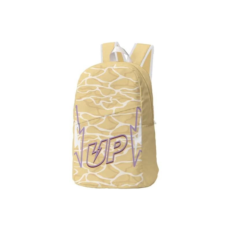 TURN UP Polyester Backpack Unisex Yellow-1