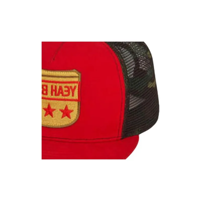 SAINT LAURENT Cotton Baseball Caps Men's Red-2