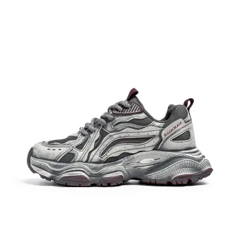 OUGLEMEN Abrasion Resistant Coverage Balance Lightweight Height Increasing Low Top Chunky Sneakers Men's Box