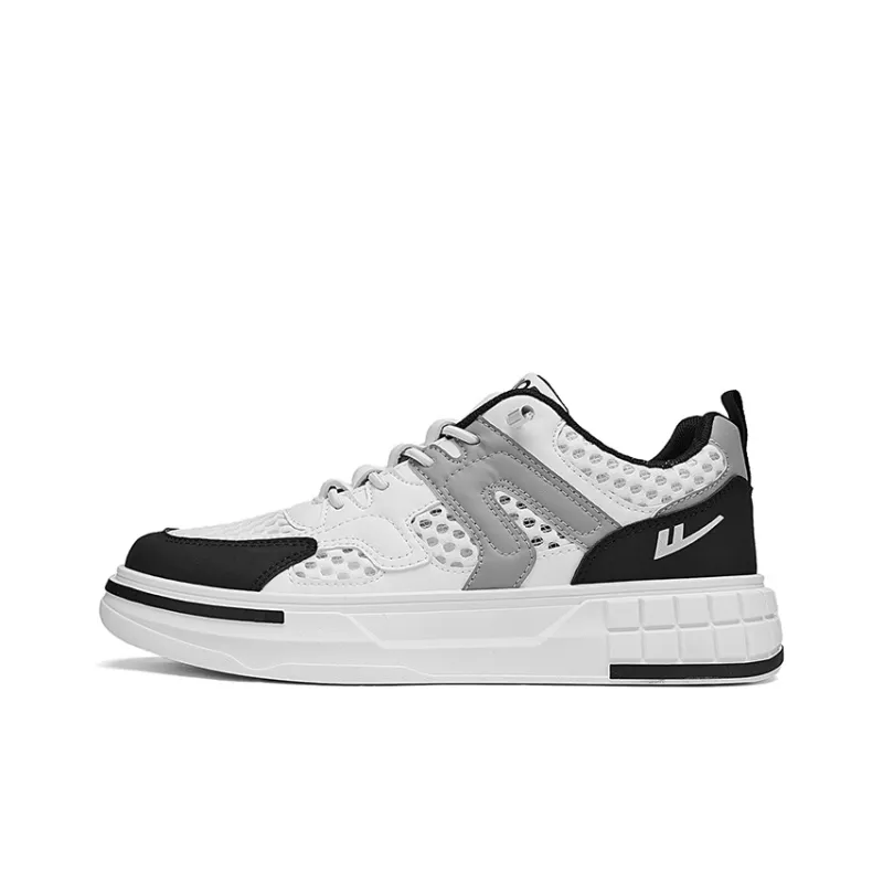 Warrior Skateboard Shoes Men's White/Black/Gray-1