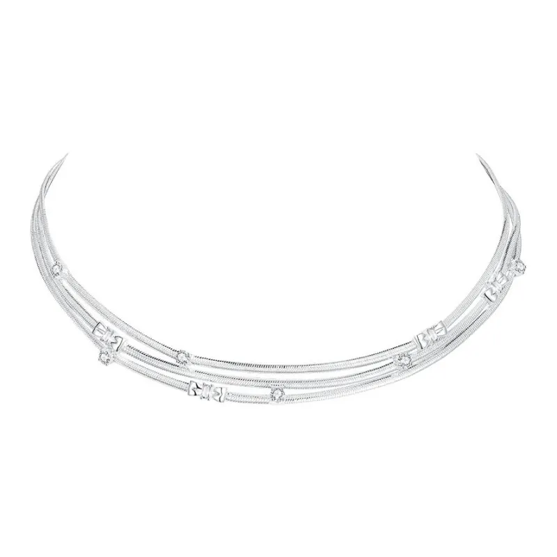 ZEGL Silver Plated Copper Necklaces Women's-0