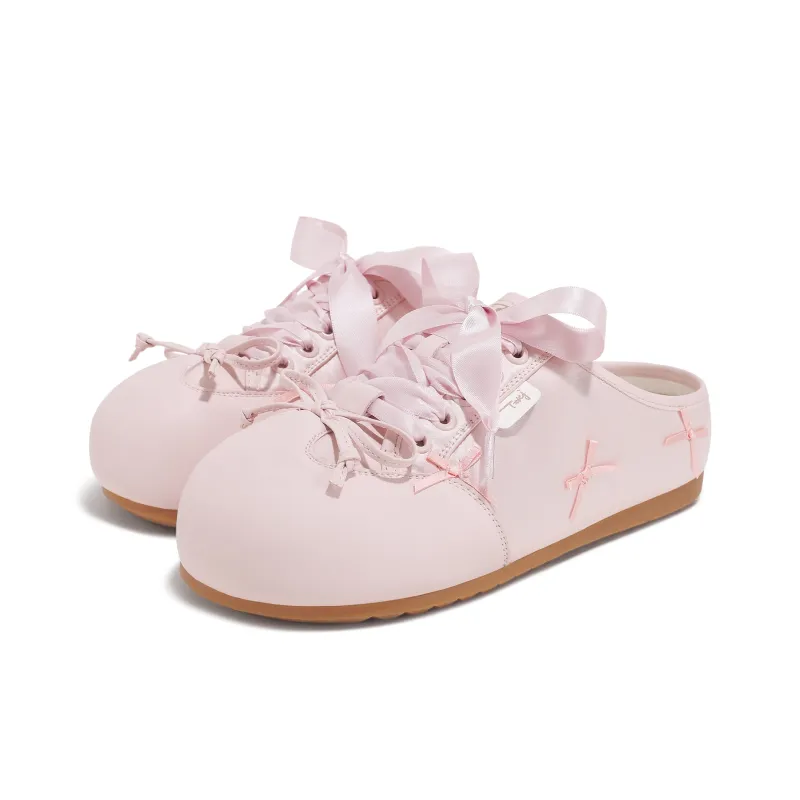 TTKJ Quick Dry Closed Toe Slippers Women's Cream Pink-3