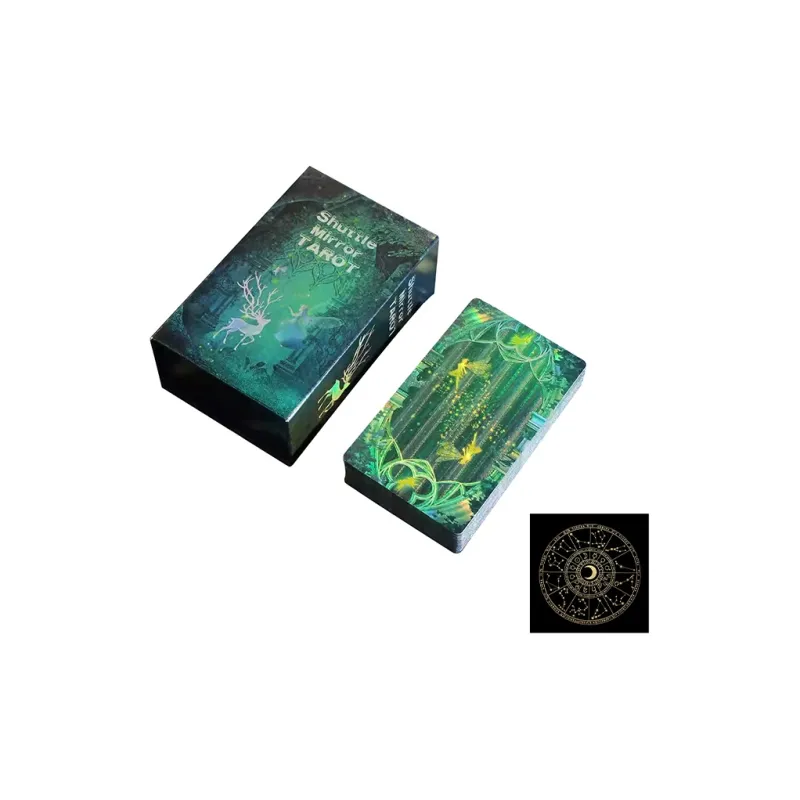 JINBANG Wite Tarot Collection, Gold Foil PVC Waterproof, Tarot Board Games-78