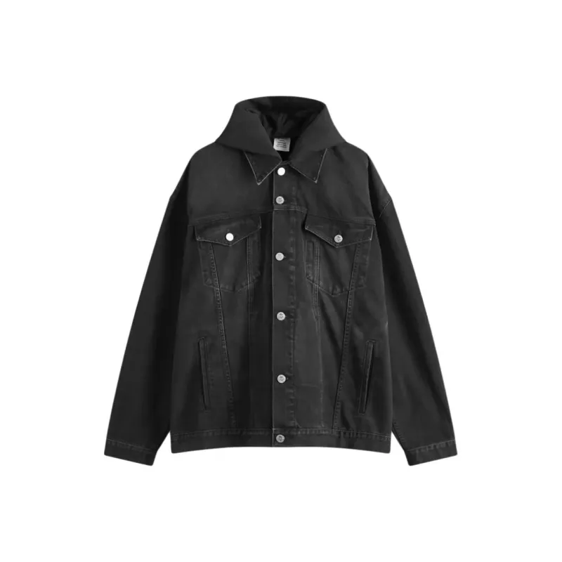 Vetements Hooded Denim Jacket-0