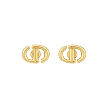 DIOR Metal Stud Earrings Women's