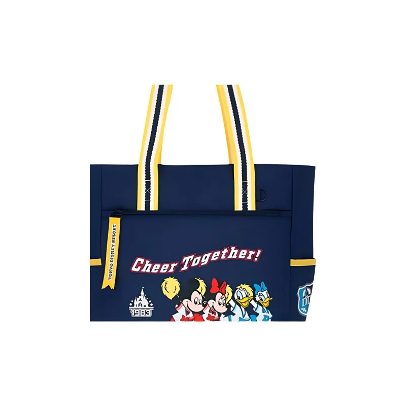 Disney Polyester Tote Bag, Shopping Bag, Handbag, Shoulder Bag Large Size Women's Multicolor-3
