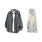 Black+White Heather Gray Pants