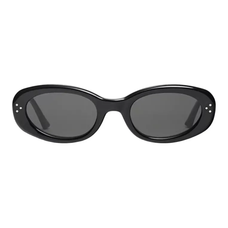 CAPONI TR/Memory Plastic Cat Eye Sunglasses Unisex Black-1