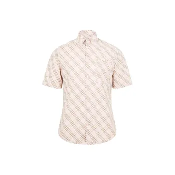 Burberry Shirts Men Pink
