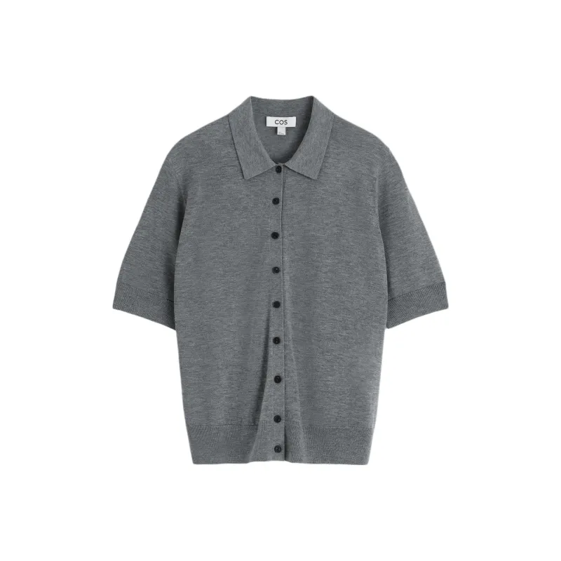 COS Polo Shirts Women's Gray-0
