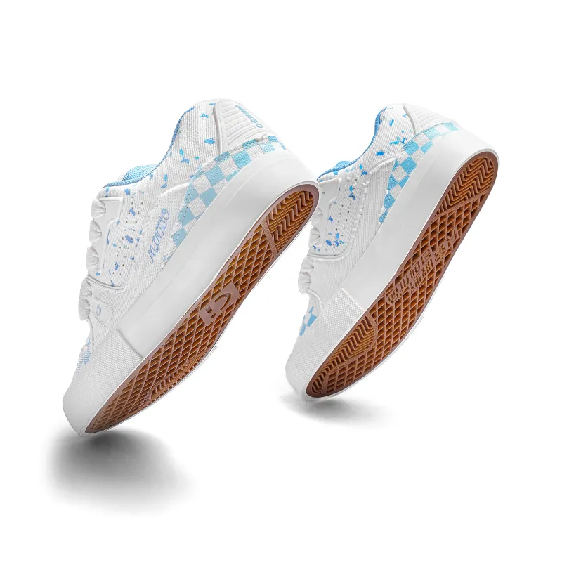 MINISO Skateboard Shoes Unisex Cheeses Blue-5