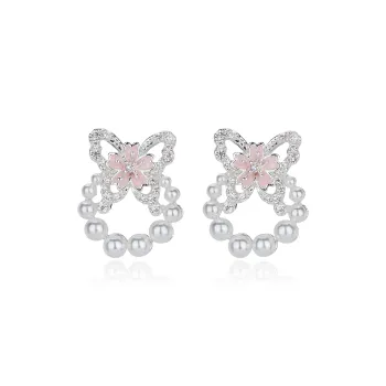 QLADY 925 Sterling Silver Stud Earrings Women's