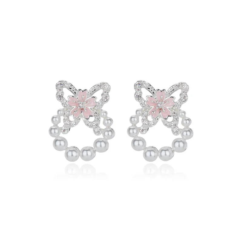 QLADY 925 Sterling Silver Stud Earrings Women's-0