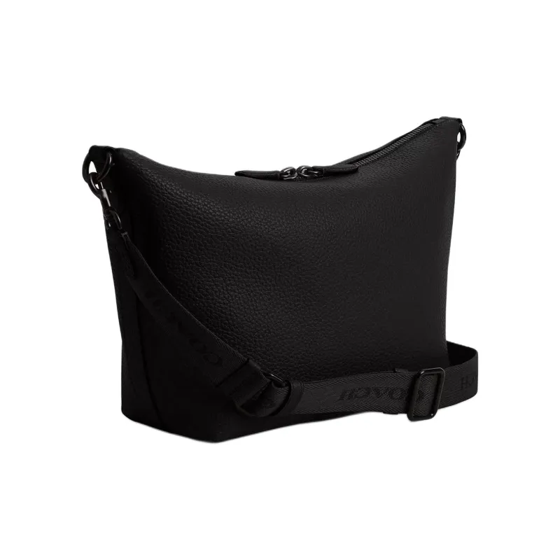 COACH Leather Messenger Bag, Crossbody Bag, Shoulder Bag Medium Size Men's Black-1