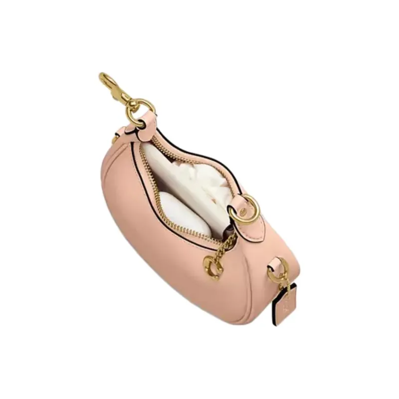 COACH JONIE Tanned Leather Crescent Bag Hobo Bag Handbag Mini Women's Light Pink-3