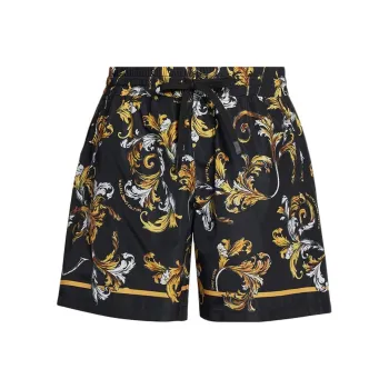 VERSACE JEANS COUTURE Casual Shorts Men's Black Gold