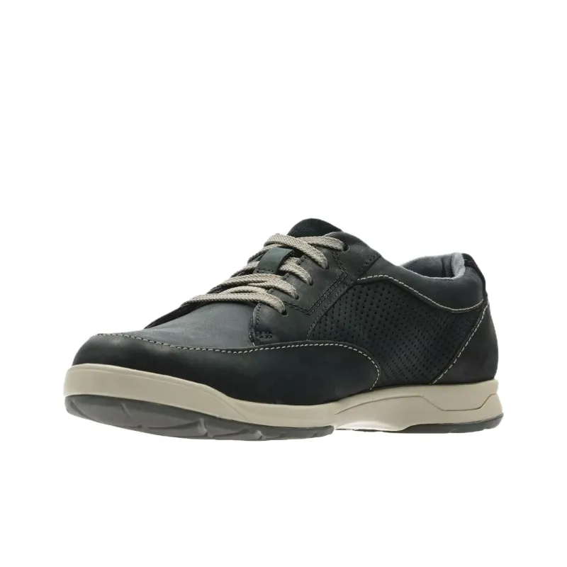 Clarks Stafford Park5 Low Top Casual Shoes Men's Black-3