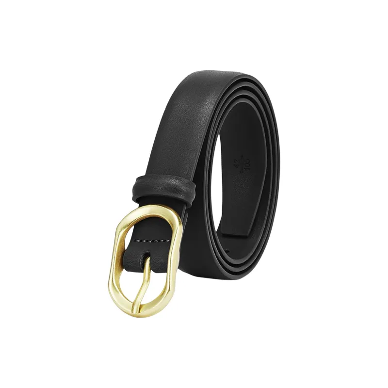 JEANSWEST PU Leather Belts Women's 2.3cm-1