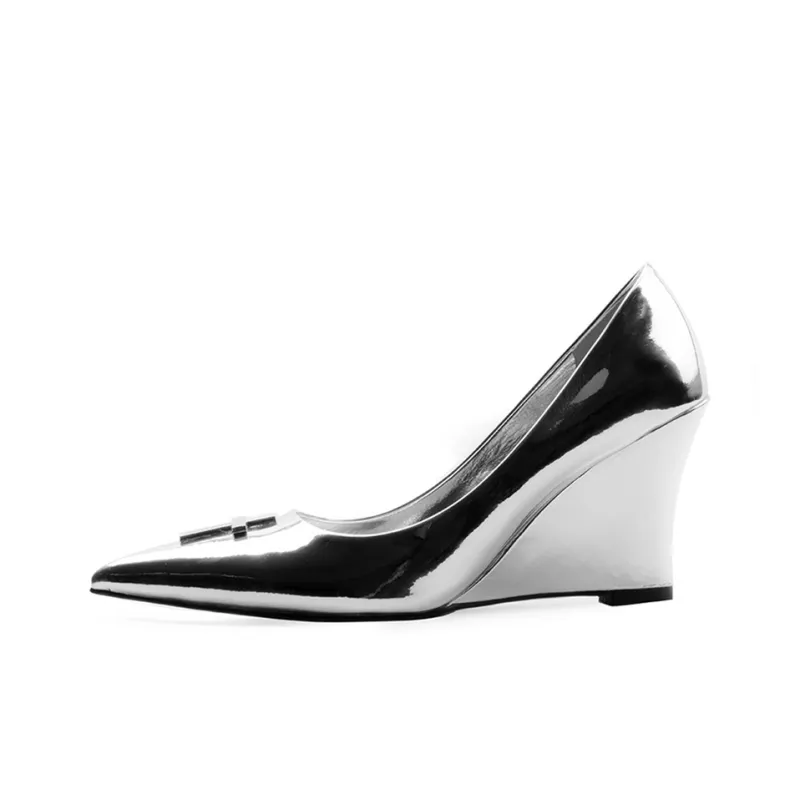 Colorful Bridge Crucifix Cross Wedge Heel High Heels Women's-12