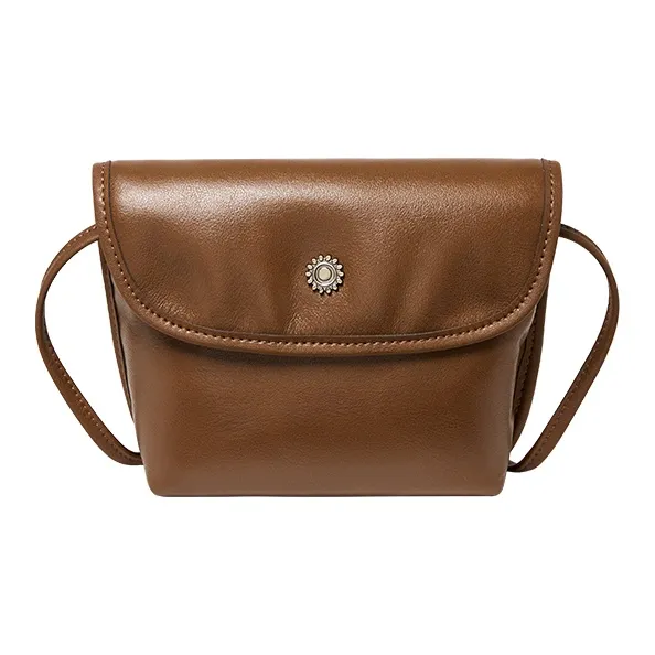 Narandu Cow Leather With Synthetic Leather Saddle Bag, Shoulder Bag, Crossbody Bag Mini Women's Multicolor-6