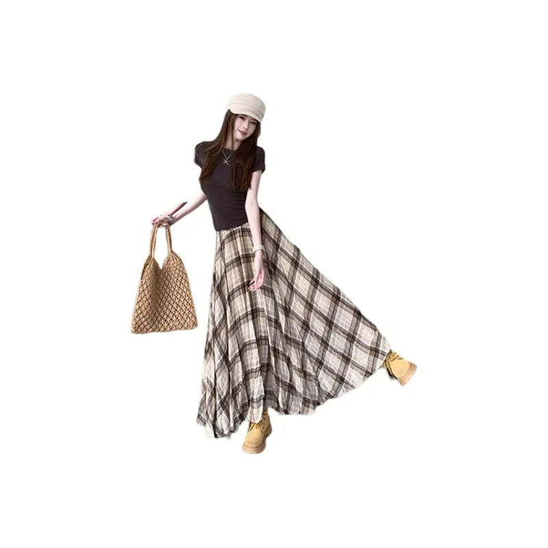 YINLEI Casual Long Skirt Women's-0