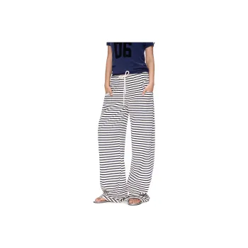 APEA Casual Pants Women's Royal Blue White Stripes