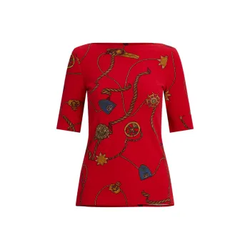 LAUREN RALPH LAUREN Regular T Shirt Women's Red