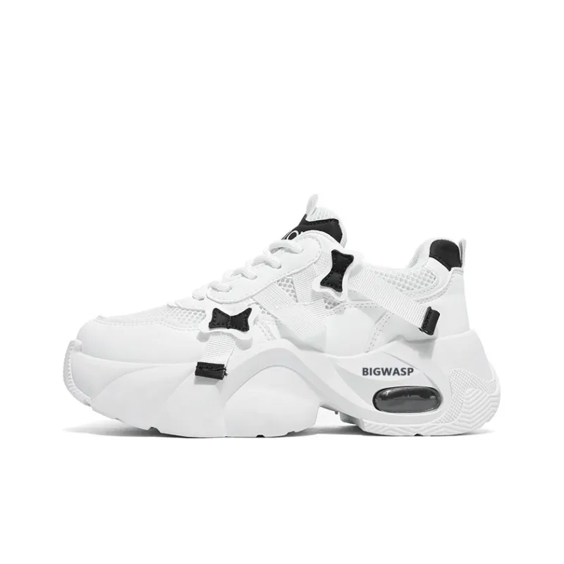 BIGWASP Anti Slip Wear Resistant Low Top Chunky Sneakers Women's-0