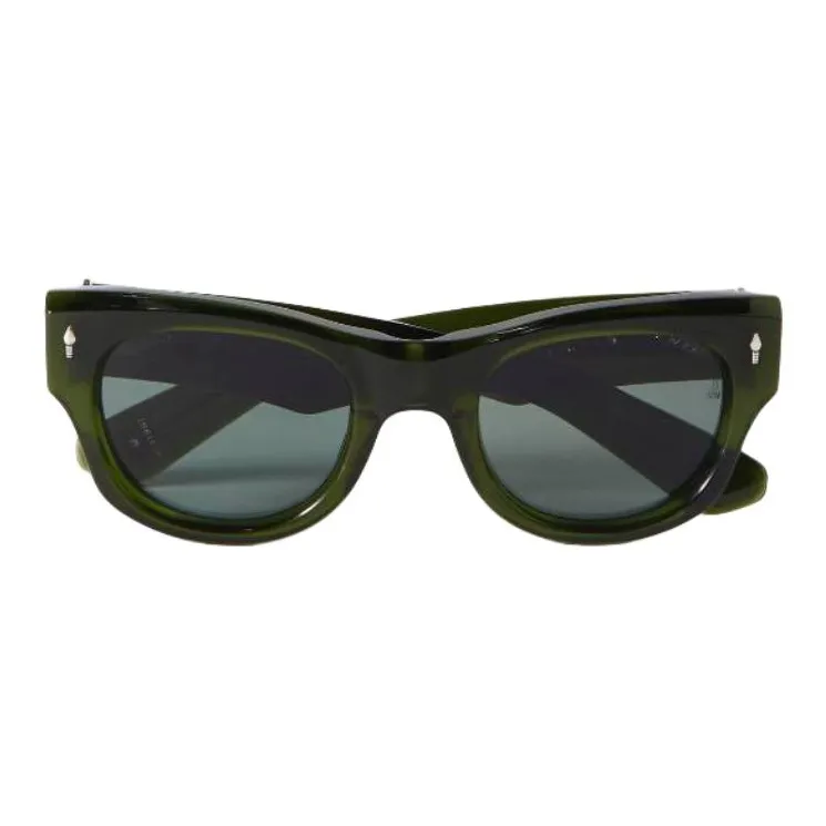 JACQUES MARIE MAGE Acetate Cat Eye Sunglasses Men's Black-0