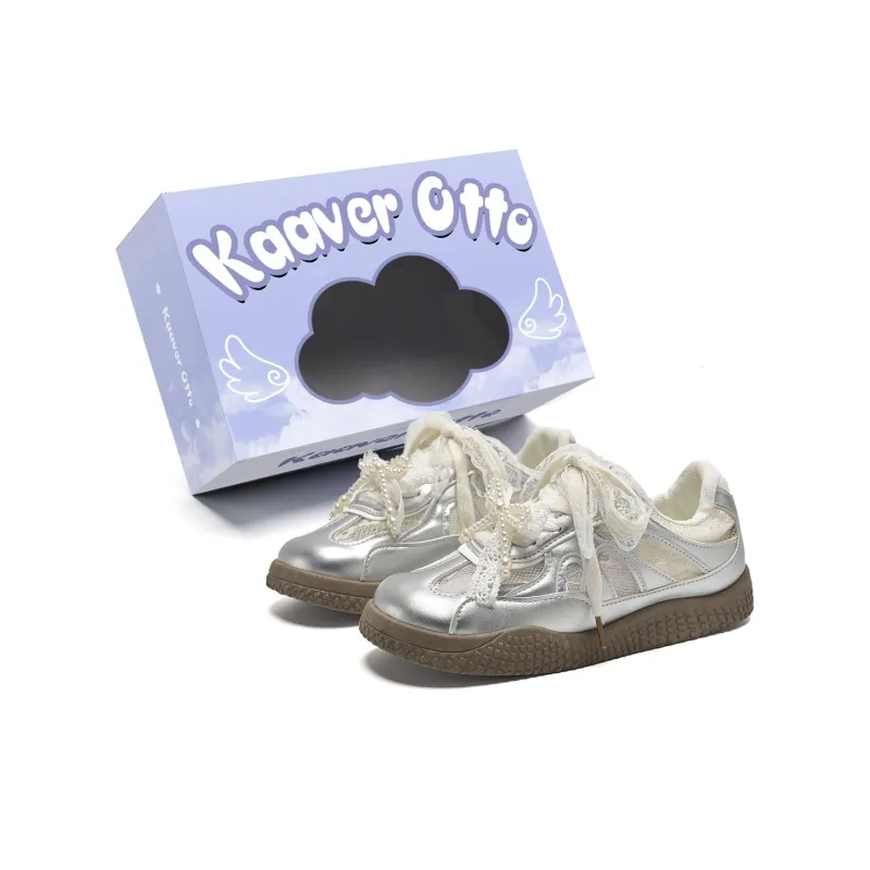 KAAVER OTTO Cushioning, Lightweight, Breathable Low Top Skateboard Shoes Women's-1