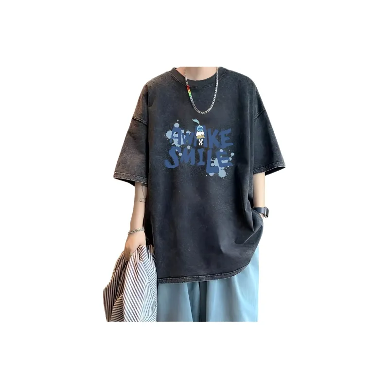 Wooden Rabbit T Shirts Men Black-0