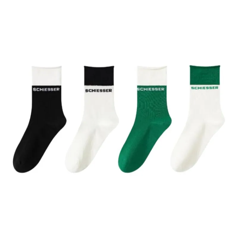 Shuya Knee High Socks Women's 4 Pack-4