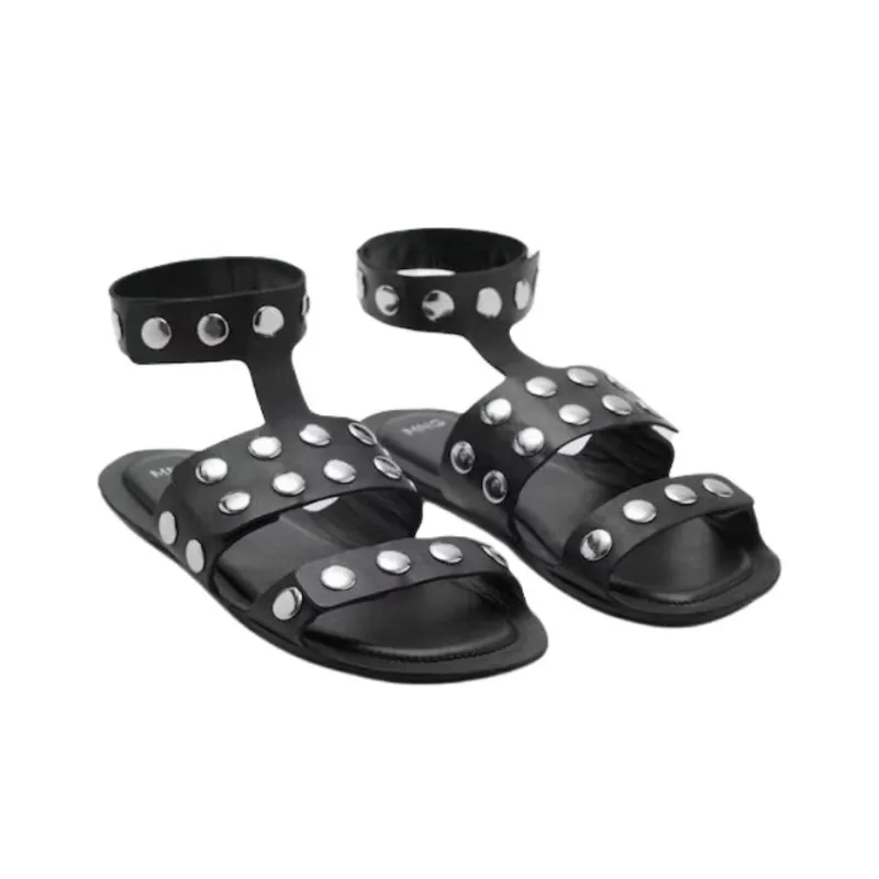MANGO One Strap Sandals Women's Black-2