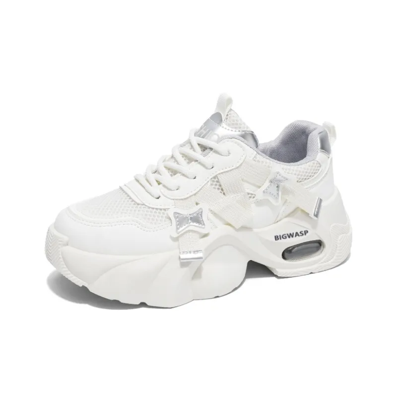 BIGWASP Anti Slip Wear Resistant Low Top Chunky Sneakers Women's-7